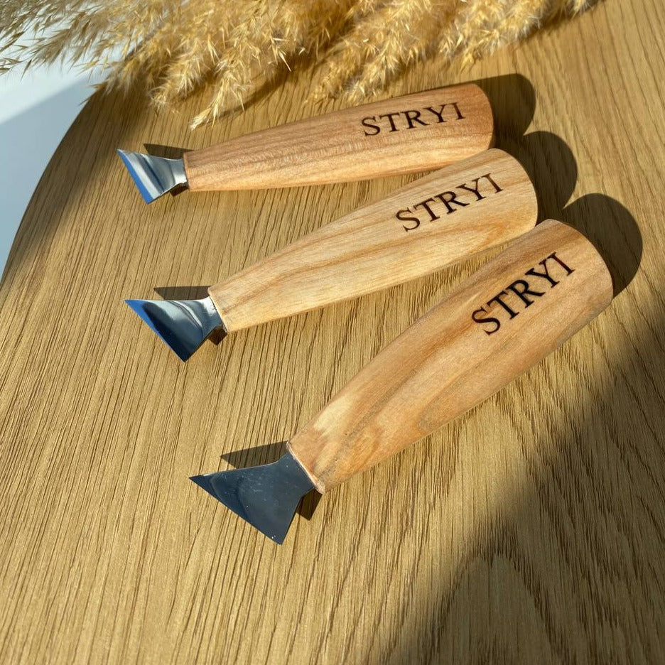 Cuchillo STRYI Profi para tallar madera 30mm