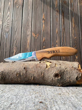 Cargar imagen en el visor de la galería, Cuchillo de talla de madera STRYI Profi, cuchillo de camping, cuchillo de carpintería verde