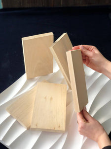 Basswood board for carving, wood blank for wood carving, decoration, scrapbooking, 20*11.5cm